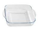 Ovnfad, 1,8l, 22x22cm, firkantet, op til 500grader, borosilikatglas, (6 stk.)
