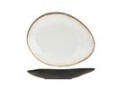Desserttallerken, Ø14,5x11,5x2cm, hvid, oval, melamin, ubrydelig, PLATO, (10 stk.)