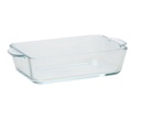 Ovnfad, 500ml, 19,6x11,3x4,5cm, rektangulær, op til 500grader, glas, (1 stk.)