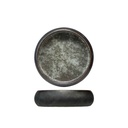 Lille serveringsskål, Ø11,5x4,3cm, grå/grøn, stentøj, ISTRA, (8 stk.)