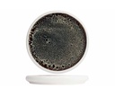 Brødtallerken, mørk/hvid, stentøj, rund, Ø16X2cm, MAUNA, (6 stk.)