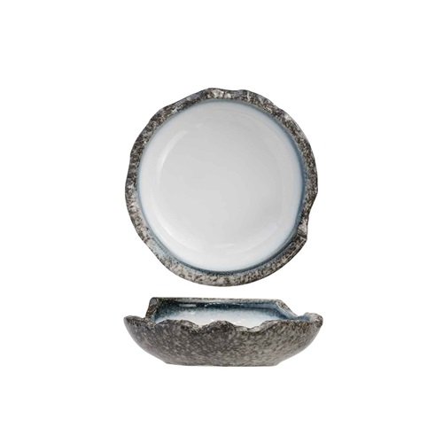 [21375] Suppetallerken, stentøj, Ø22x5-7cm, muslinge-form, lys-farve, SEA PEARL, (3 stk.)