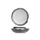 Suppetallerken, stentøj, Ø22x5-7cm, muslinge-form, lys-farve, SEA PEARL, (3 stk.)