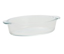 Ovnfad, 40cl,19,6x11,3x4,5cm, oval, op til 500grader, glas, (12 stk.)