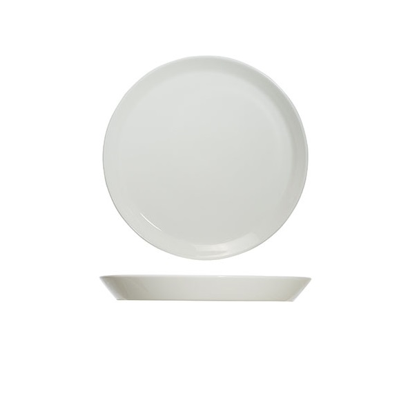 Desserttallerken, hvid, rund, porcelæn, Ø22cm, OSLO, (6 stk.)