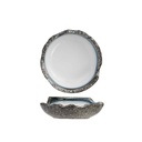 Suppetallerken, stentøj, Ø18,5x6,5cm, muslinge-form, lys-farve, SEA PEARL, (3 stk.)