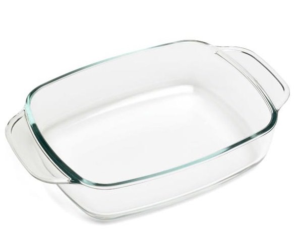 [21433] Ovnfad, 1,4l, 27x17cm, rektangulær, op til 500grader,  glas, (1 stk.)