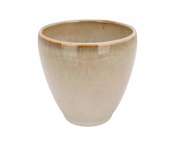 [21472] Krus uden hank, 190ml, Ø7,8x7,6cm, sandfarvet, stentøj, CONICO, (12 stk.)