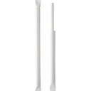 Sugerør, GS-Basic, hvid, 20,4 cm, Ø8 mm, 4-lag høj glans papir/voks, Enkelt-indpakket, (200 stk.)