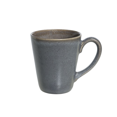 [21517] Krus med hank, 50cl, Ø10x11,6cm, stentøj, grå, URBAN, (6 stk.)