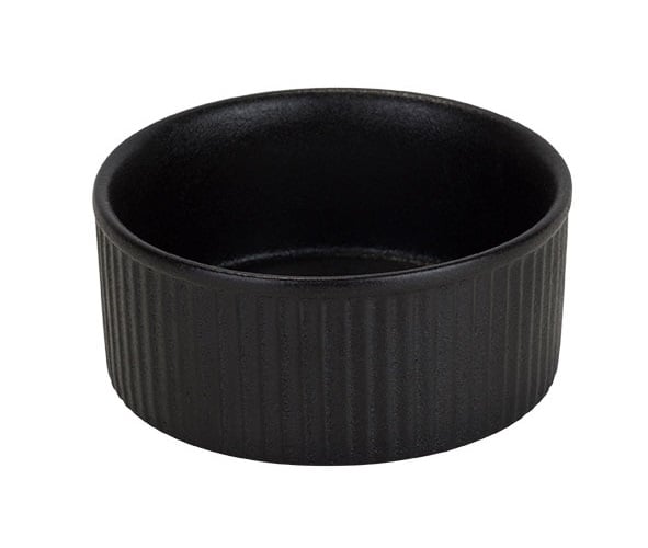 [21519] Ramekin, 275 ml, Ø12x5,2cm, sort, stentøj, YARA, (6 stk.)