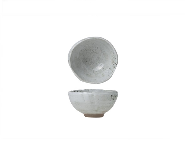 Skål, rund, Ø10x11x5,5cm, grå, porcelæn, DOLMEN, (6 stk.)