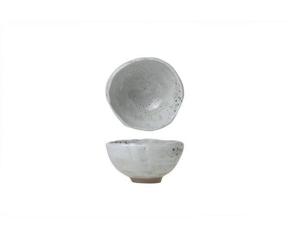 [21525] Skål, rund, Ø10x11x5,5cm, grå, porcelæn, DOLMEN, (6 stk.)