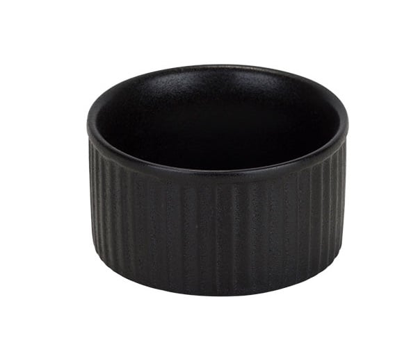 [21532] Ramekin, 135 ml, Ø9x4,5cm, sort, stentøj, YARA, (12 stk.)