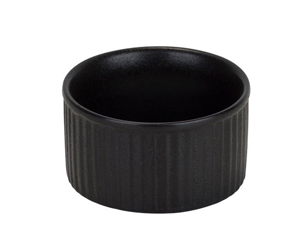 [21532] Ramekin, 135 ml, Ø9x4,5cm, sort, stentøj, YARA, (12 stk.)