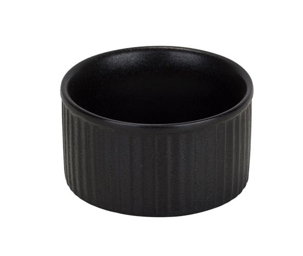 [21570] Ramekin, 65 ml, Ø7x3,5cm, sort, stentøj, YARA, (12 stk.)