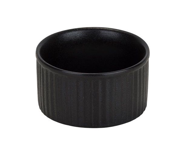 Ramekin, Ø7x3,5cm, sort, stentøj, YARA, (12 stk.)