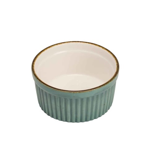 Ramekin, 125 ml, Ø8,8x4,4cm, blå/grøn, porcelæn, BRISBANE, (6 stk.)
