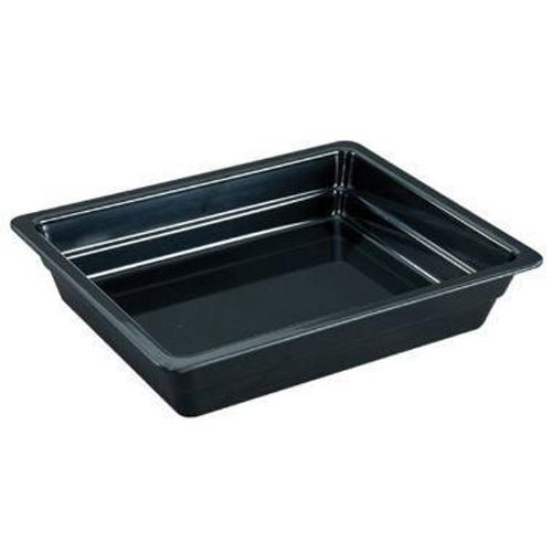 Serveringsfad, 1/2GN, 32,3x26,3x6,5cm, rektangulær, melamin, Sort, (1 stk.)