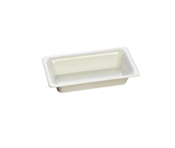 Plastkantine, Slim 1/3GN, 32,5x17,6x6,5cm, melamin, Hvid, (1 stk.)