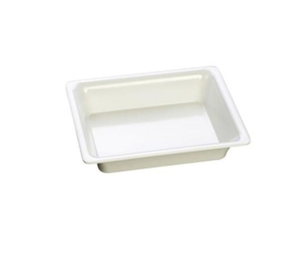 Plastkantine, Slim 1/2GN, 32,5x26,5x6,5cm, melamin, Hvid, (1 stk.)