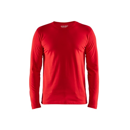 [21678] T-shirt, lang ærmet, Rød, Blåkläder, (1 stk.) (XS)