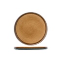 Middagstallerken, Ø27,5cm, brun, porcelæn, QUINTANA, (12 stk.)