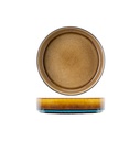 Suppetallerken, 1L, Ø19,5x5,2cm, brun, porcelæn, QUINTANA, (12 stk.)