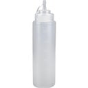 Dressingflaske, 680 ml, klar, PE/PP, med mål, (6 stk.)