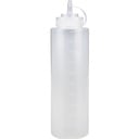 Dressingflaske, 1000 ml, klar, PE/PP, med mål, (6 stk.)