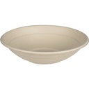 Bagasse skål, 4,8cm, Ø19,6cm, 700 ml, brun, sukkerrør, komposterbar, (400 stk.)
