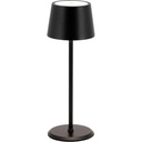 LED bordlampe, MONTE-CARLO, Securit, ledningsfri og genopladelig, sort, (1 stk.)