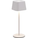 LED bordlampe, MALTA, Securit, ledningsfri og genopladelig, hvid, (1 stk.)