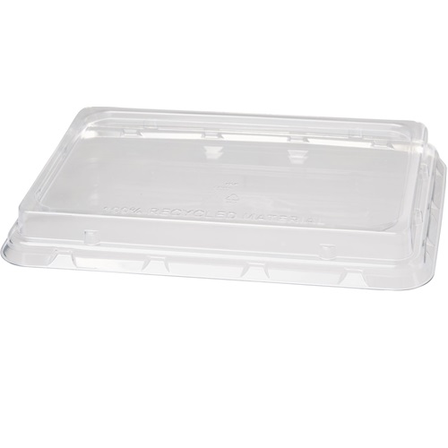 Låg til 850/1200 ml boks, transparent, 100% RPET, Duni, (240 stk.)