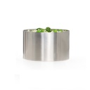 Madring til anretning, Ø9x5,5cm, rustfrit stål, INOX, (6 stk.)