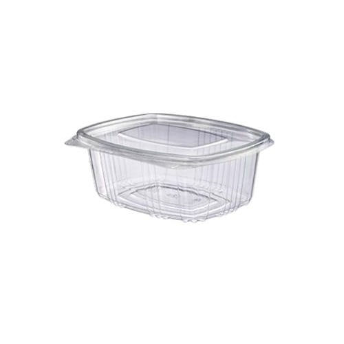 Salatbæger, VNO, rekt, klar, PET, 750ml, m/låg, 177x125x63mm, V65, (400 stk.)