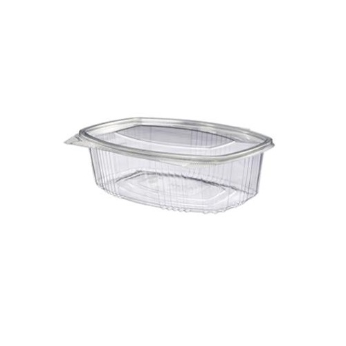 Salatbæger, VNO, rekt, klar, PET, 500ml, m/låg, 145x115x54mm, V64, (500 stk.)