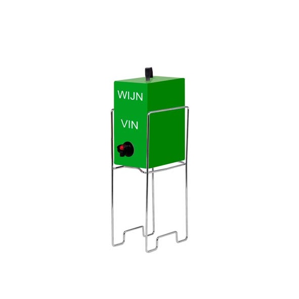 Vinholder til papvin, 3L, 18x11x35,5cm, metal/tråd, (1 stk.)