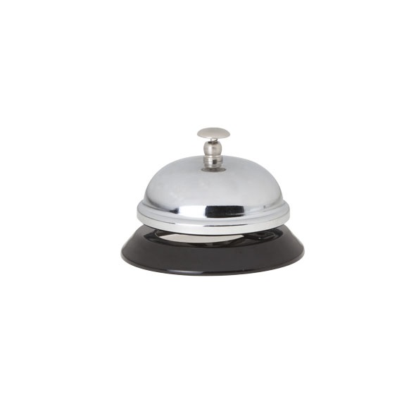 [22133] Receptionsklokke, Ø8,5cm, metal, (1 stk.)