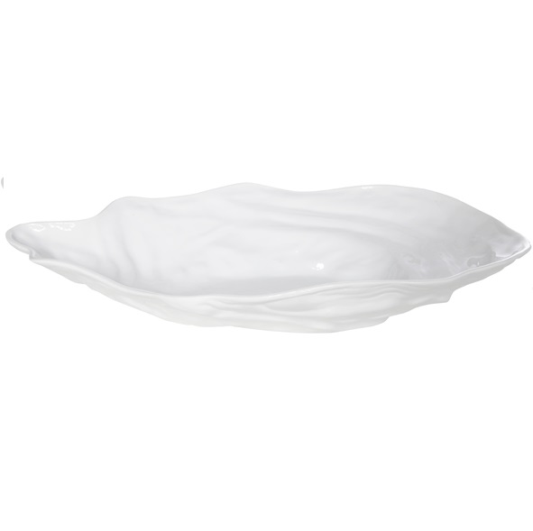 Østerstallerken, Ø44x27x7,8cm, hvid, porcelæn, (2 stk.)