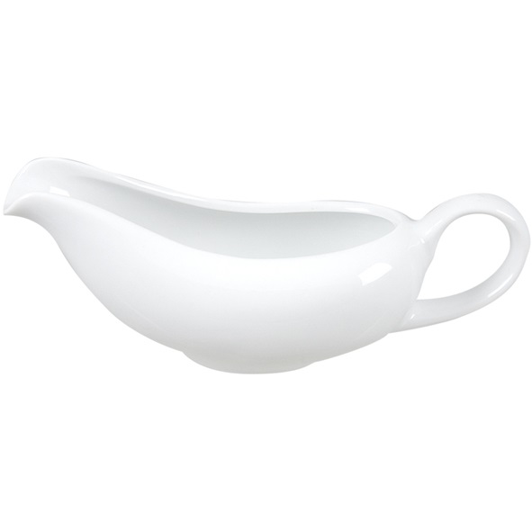 Sovsekande, 14cl, 17x5cm, hvid, porcelæn, (6 stk.)