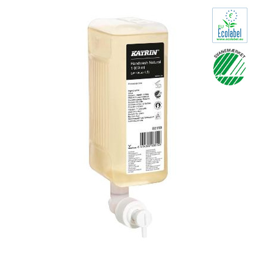 [22241] Håndsæbe, Cremesæbe, Katrin 88110, uden Farve/Parfume, 1 ltr, til dispenser, (6 stk.)