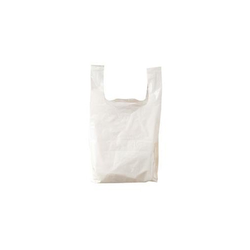 [22247] Bærepose, 27+17x55cm, 40my, LDPE, hvid, (500 stk.)