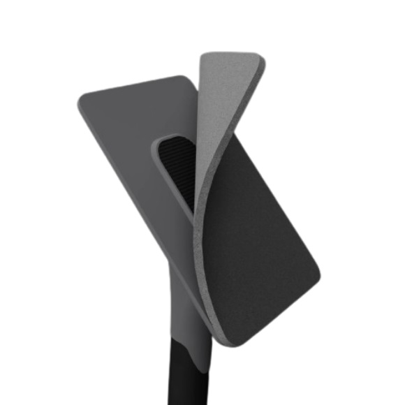 [22299] Pletfjerner - Flex, 90x60mm, m/ velcro, sort, Sanimaid, (1 stk.)
