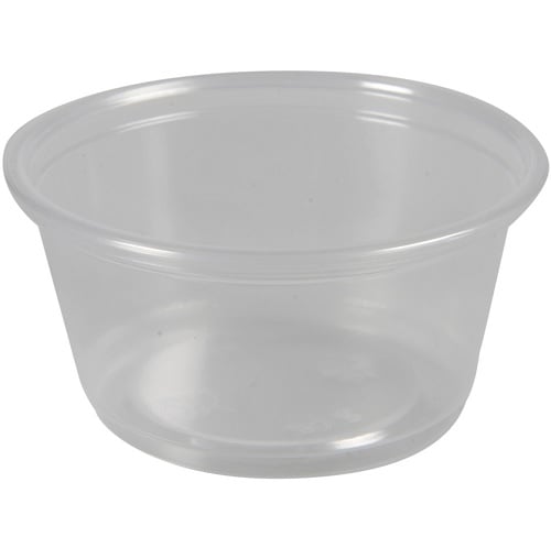 Dressingbæger, 60ml, 3xØ6,2cm, klar, (2.500 stk.)