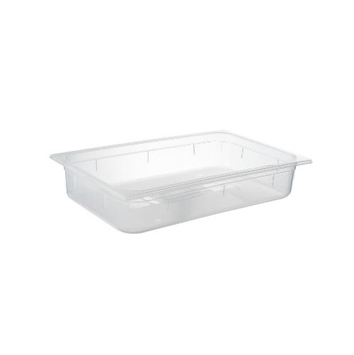 Plastkantine, 1/1 GN, 13 L, 53x32,5x10 cm, polypropylen, Klar, (1 stk.)