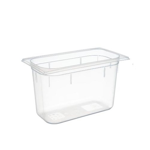[22524] Plastkantine, 1/3 GN, 7 L, 32,5x17,6x20 cm, polypropylen, Klar, (1 stk.)