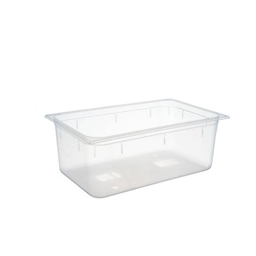 Plastkantine, 1/1 GN, 26 L, 53x32,5x20 cm, polypropylen, Klar, (1 stk.)