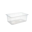 Plastkantine, 1/1 GN, 26 L, 53x32,5x20 cm, polypropylen, Klar, (1 stk.)