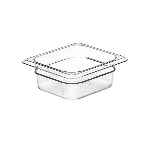 Plastkantine, Cambro, 1/6GN, 1L, 17,6x16,2x6,5cm, polycarbonat, Klar, (1 stk.)